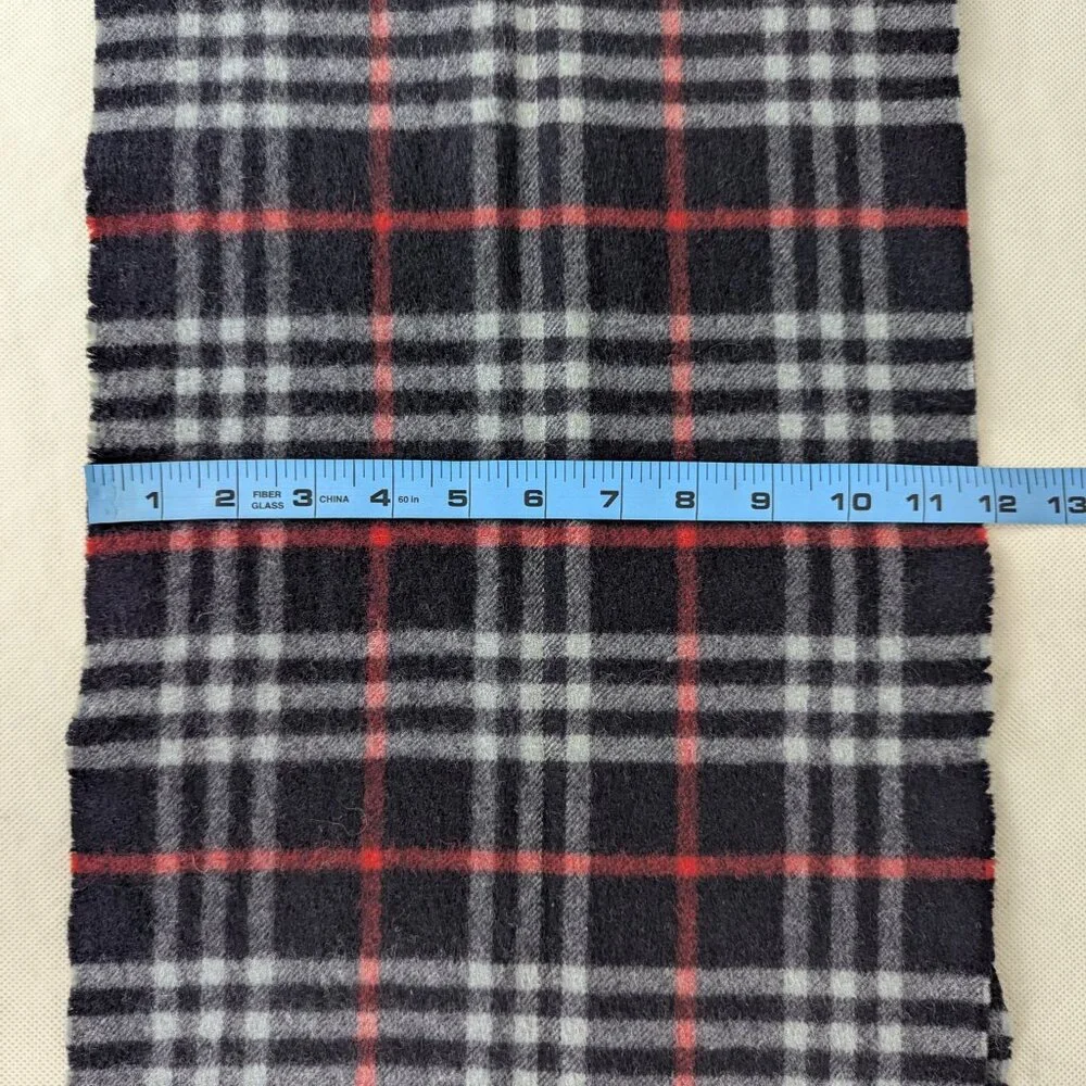 Burberry's Scarf Blue – Unisex Lambswool Check – Luxury Warm Winter Fashion - Picture 7 of 7